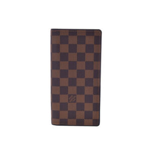 Louis Vuitton Damier Portefeuille Wallet Brazza Blue Long